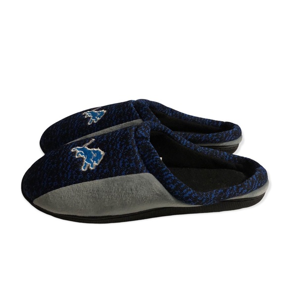 Detroit Lions Slippers Men’s Size 9-10 Blue‎ Slip On - Picture 9 of 9